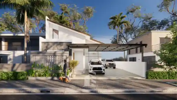 Proyek renovasi Ruang Arsindo - finishing eksterior